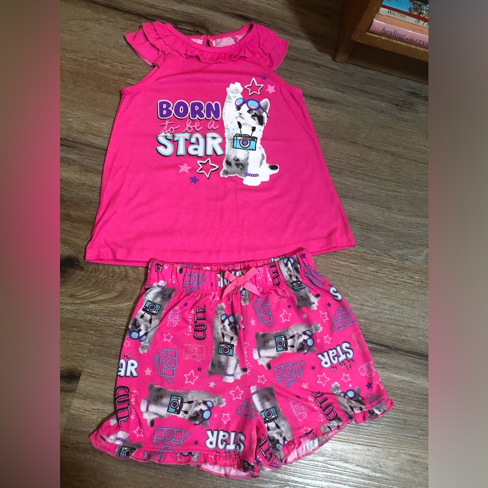 “Born to be a Star” pajama set 4T